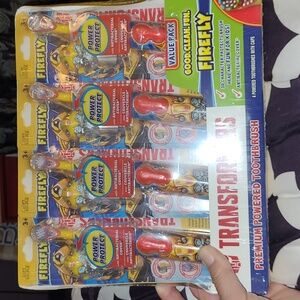 FIREFLY-NWT-4 pack of Transformers  electric/disposable toothbrushes for kids.